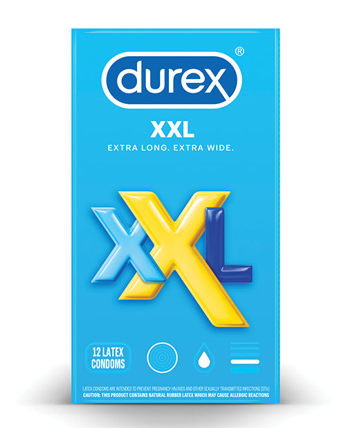 Durex Xxl Condoms - Pack Of 12 - Naughtyaddiction.com