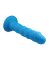 Rock Candy Suga Daddy 9.5" Silicone Dildo - Blue - Naughtyaddiction.com