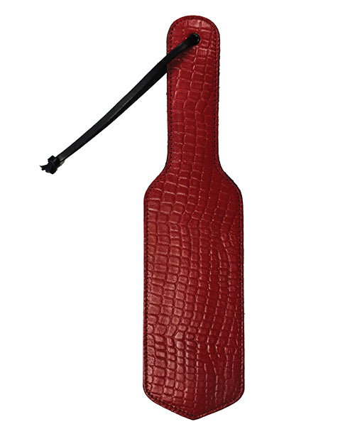 Rouge Plain Leather Paddle - Burgundy - Naughtyaddiction.com