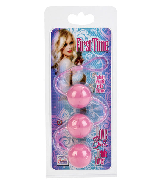 First Time Love Balls Triple Lover - Pink - Naughtyaddiction.com
