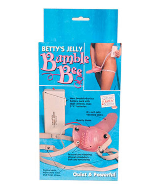 Betty's Jelly Bumble Bee - Pink - Naughtyaddiction.com