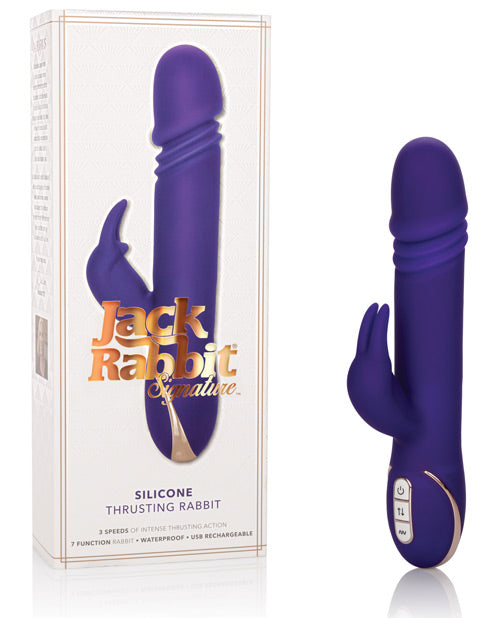 Jack Rabbits Signature Silicone Thrusting Rabbits - Purple - Naughtyaddiction.com