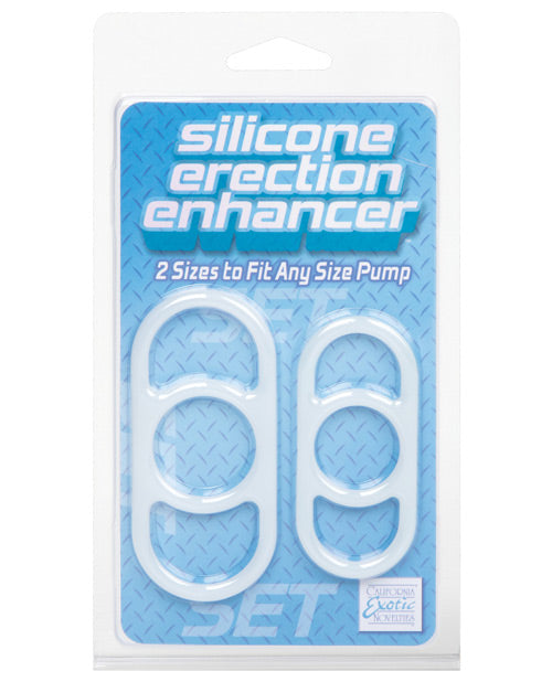 Silicone Erection Enhancers - Pack Of 2 White - Naughtyaddiction.com