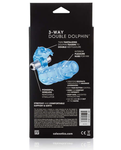 3-way Double Dolphin - Blue - Naughtyaddiction.com
