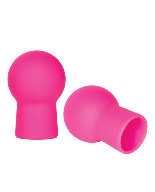 Nipple Play Advanced Silicone Nipple Suckers - Pink - Naughtyaddiction.com