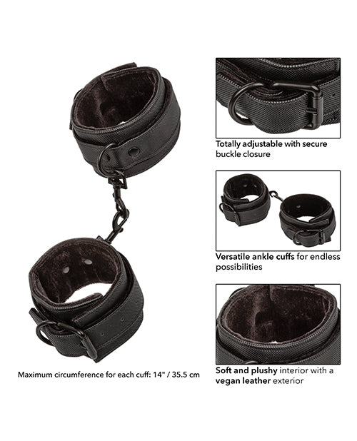 Boundless Ankle Cuffs - Black - Naughtyaddiction.com