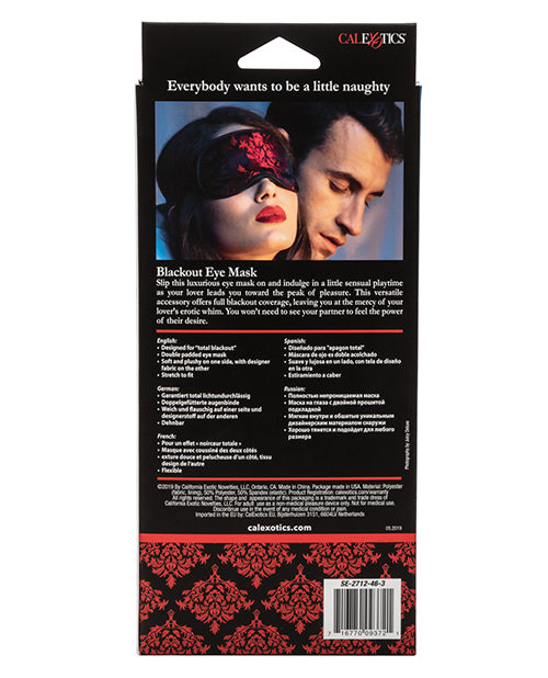 Scandal Black Out Eyemask -  Black-red - Naughtyaddiction.com
