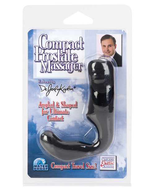 Dr Joel Kaplan Compact Prostate Massager - Black - Naughtyaddiction.com