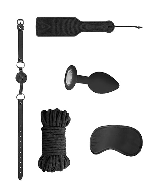 Shots Ouch Introductory Bondage Kit #5 - Black - Naughtyaddiction.com