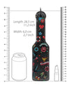 Shots Ouch Old School Tattoo Style Printed Paddle - Black - Naughtyaddiction.com