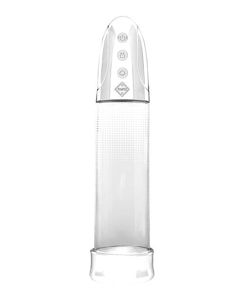 Shots Pumped Automatic Rechargeable Luv Pump - Transparent - Naughtyaddiction.com