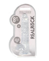 Shots Realrock Realistic Crystal Clear 8" Dildo W-balls - Transparent Clear - Naughtyaddiction.com