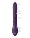 Shots Vive Halo Up & Down Ring G-spot Rabbit - Purple - Naughtyaddiction.com