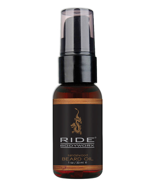 Sliquid Ride Bodyworx Beard Oil - 1 Oz Sandalwood - Naughtyaddiction.com