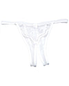 Scalloped Embroidery Crotchless Panty White O-s - Naughtyaddiction.com