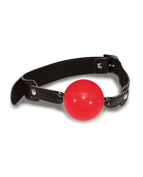 Sex & Mischief Solid Red Ball Gag - Naughtyaddiction.com