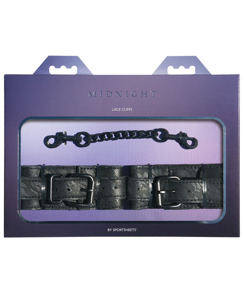Sincerely Lace Cuffs - Black - Naughtyaddiction.com