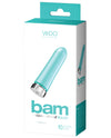 Vedo Bam Rechargeable Bullet - Tease Me Turquoise - Naughtyaddiction.com