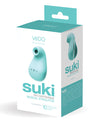 Vedo Suki Rechargeable Vibrating Sucker - Tease Me Turquoise - Naughtyaddiction.com