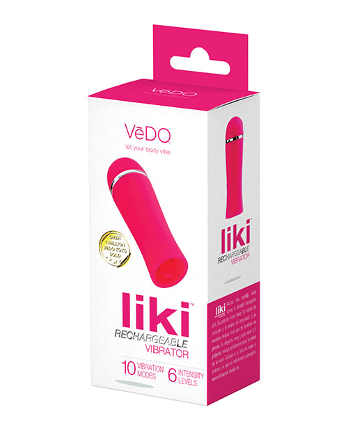Vedo Liki Rechargeable Flicker Vibe - Foxy Pink - Naughtyaddiction.com