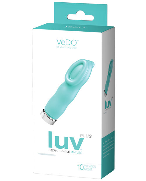 Vedo Luv Plus Rechargeable Vibe - Tease Me Turquoise - Naughtyaddiction.com