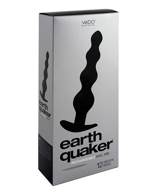 Vedo Earth Quaker Anal Vibe - Just Black - Naughtyaddiction.com