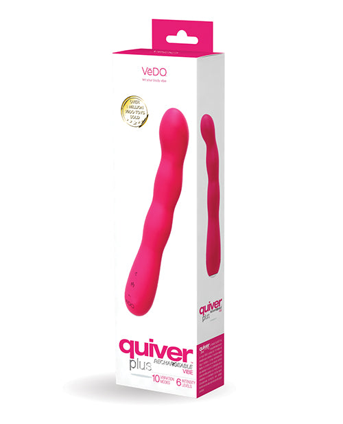 Vedo Quiver Plus Rechargeable Vibe - Foxy Pink - Naughtyaddiction.com