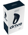Vedo Drive Vibrating Ring - Just Black - Naughtyaddiction.com