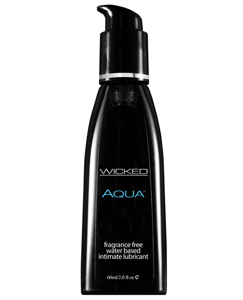 Wicked Sensual Care Aqua Water Based Lubricant - 2 Oz Fragrance Free - Naughtyaddiction.com
