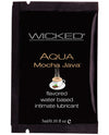 Wicked Sensual Care Aqua Water Based Lubricant - .1 Oz Mocha Java - Naughtyaddiction.com