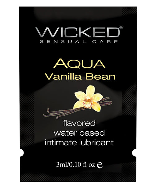 Wicked Sensual Care Water Based Lubricant - .1 Oz Vanilla Bean - Naughtyaddiction.com