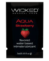 Wicked Sensual Care Water Based Lubricant - .1 Oz Strawberry - Naughtyaddiction.com