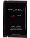 Wicked Sensual Care Ultra Silicone Based Lubricant - .1 Oz Fragrance Free - Naughtyaddiction.com