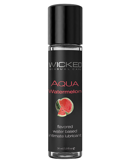 Wicked Sensual Care Aqua Water Based Ludricant - 1 Oz Watermelon - Naughtyaddiction.com