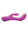 Inmi Come Hither Pro Moving Hard Silicone Rabbit Vibrator - Purple - Naughtyaddiction.com