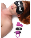 Bang! Couple's Kit With Rc Bullet, Blindfold, Cock Ring & Finger Vibe - Purple - Naughtyaddiction.com