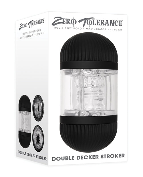 Zero Tolerance Double Decker Stroker - Black-clear - Naughtyaddiction.com