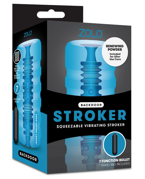 Zolo Backdoor Squeezable Vibrating Stroker - Naughtyaddiction.com