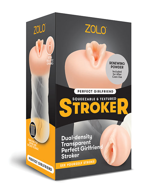 Zolo Perfect Girlfriend Dual Density Transparent Stroker - Naughtyaddiction.com